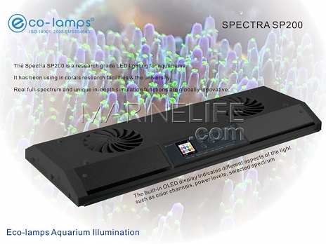 Luminaire LED SPECTRA SP200 NOIR - Eco-lamps&reg;